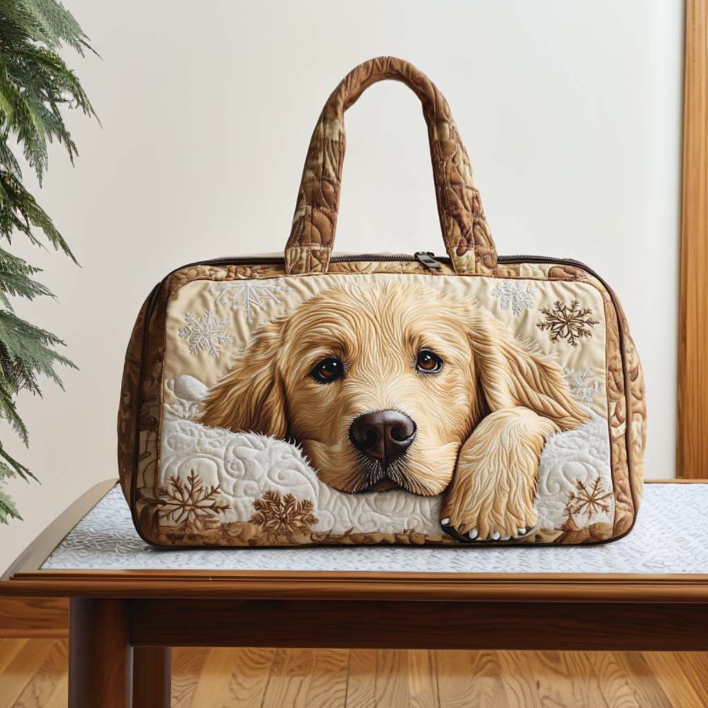 Warm Smile Quilted Duffle Bag Women's Weekender Duffel Bag Unique Gift For Girlfriend
