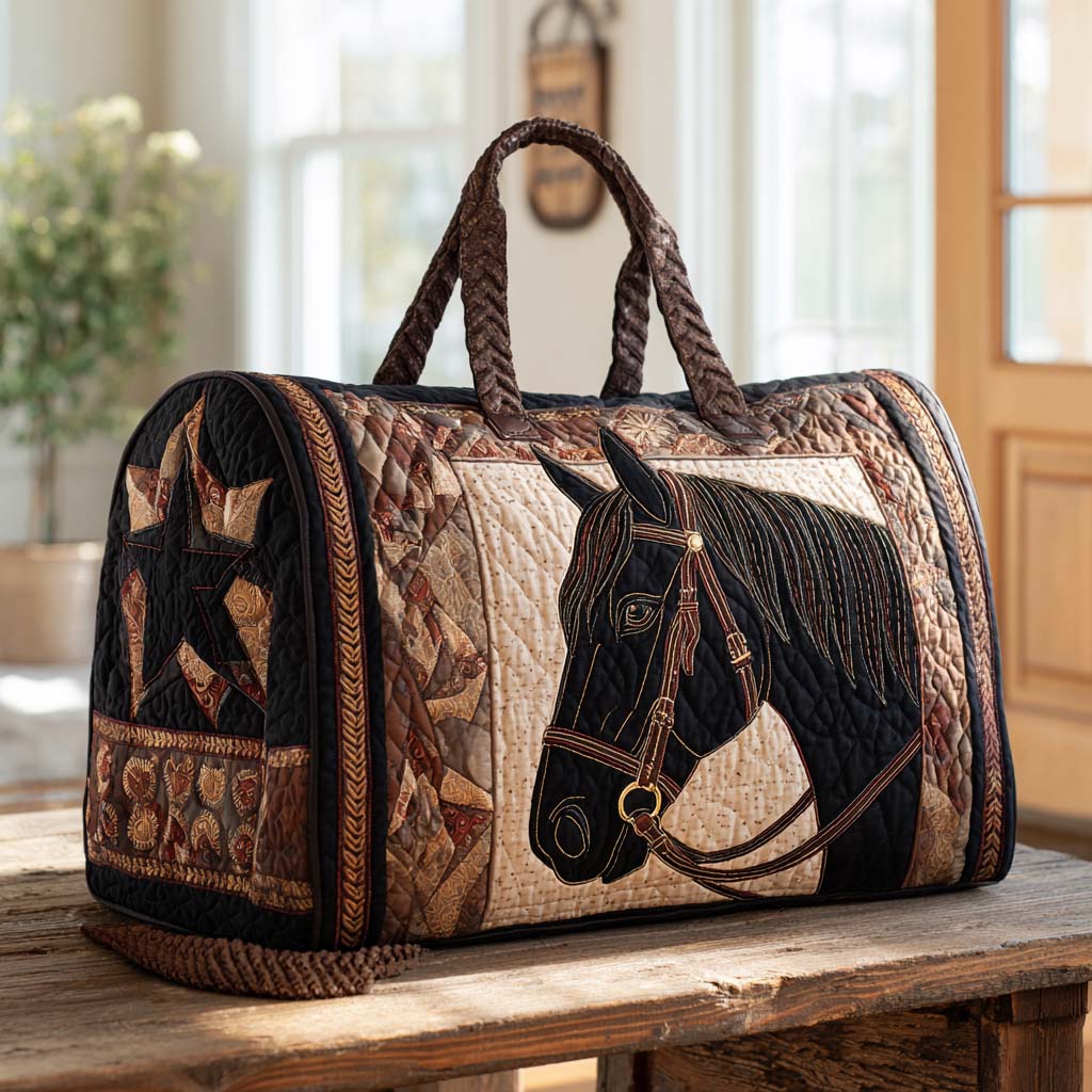 Western Star Horse Quilted Duffle Bag Duffle Bags For Women Good Gifts For Women