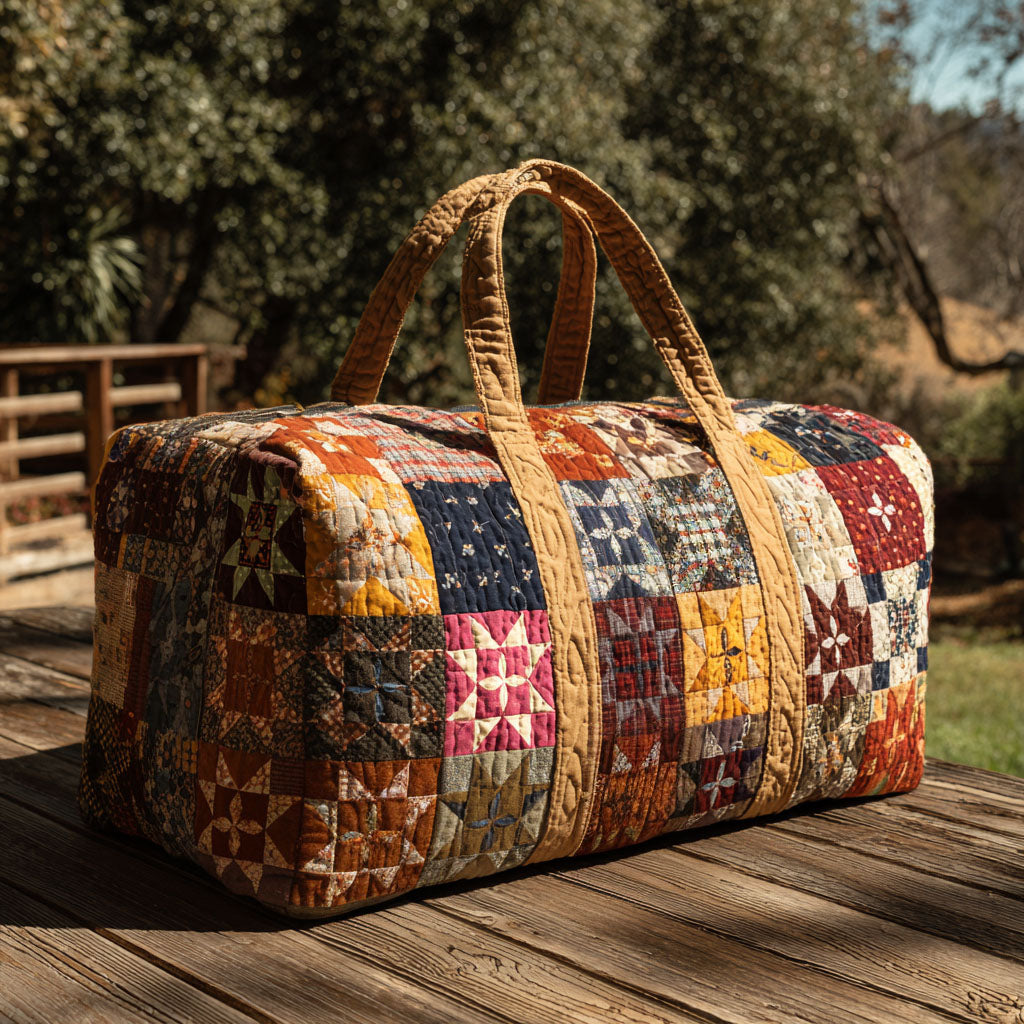 Whispering Garden Quilted Duffle Bag Large Duffel Bag For Women Unique Birthday Gifts For Her