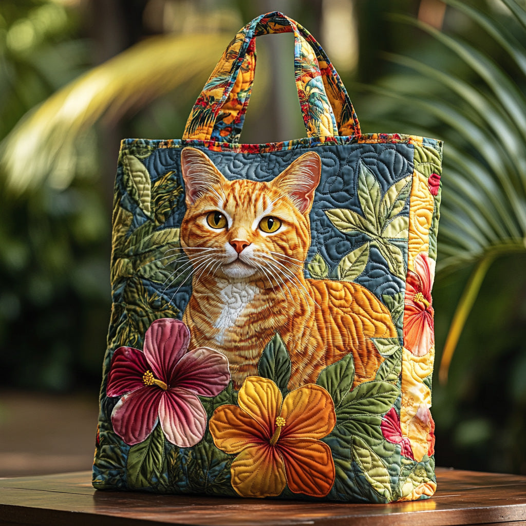Whispering Tails Quilted Tote Bag The Best Shoulder Bags Cute Gifts For Cat Lovers
