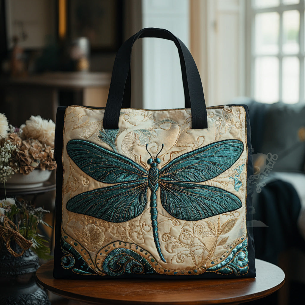 Whispering Wings Quilted Tote Bag Handbags Dragonfly Gifts For Mom