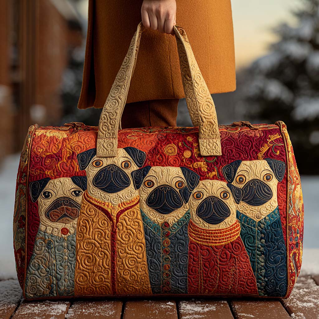 Wiggle Nose Quilted Duffle Bag Best Weekend Bags Gifts For People With Dogs