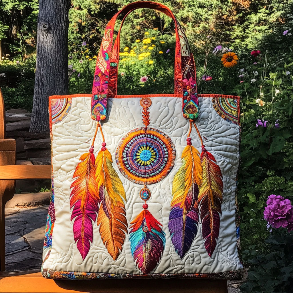 Wild Weave Quilted Tote Bag Top Design Tote Bag Native American Mother'S Day Gifts