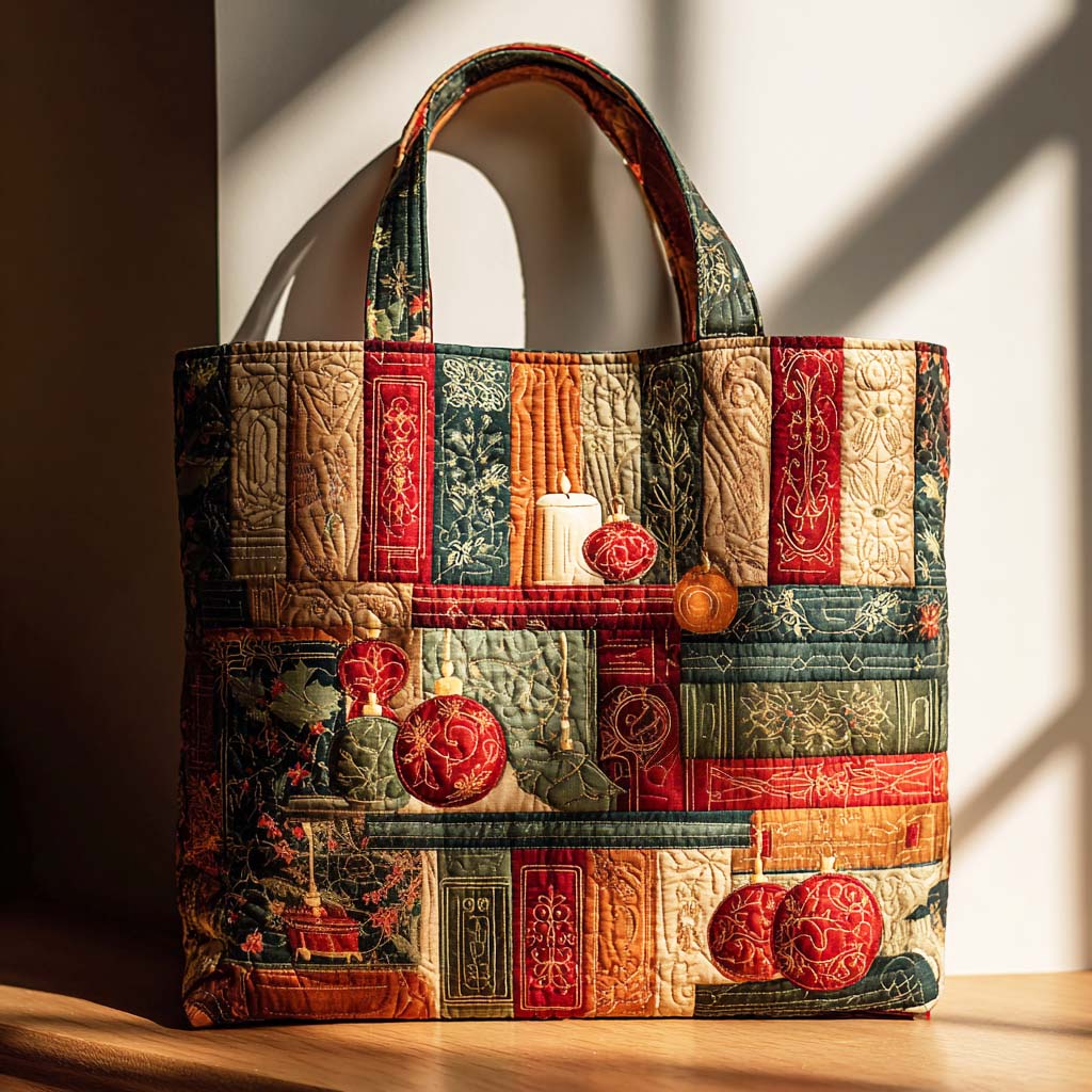 Winter Chapter Quilted Tote Bag Most Popular Tote Bags Trendy Tote