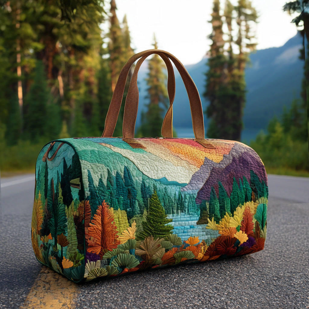 Woodland Glow Quilted Duffle Bag Black Hole Duffel Thoughtful Mother's Day Gifts