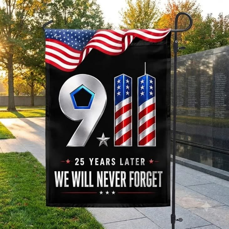 9 11 Patriot Day 25 Years Later Flag We Will Never Forget Tribute US Flag Best Gift