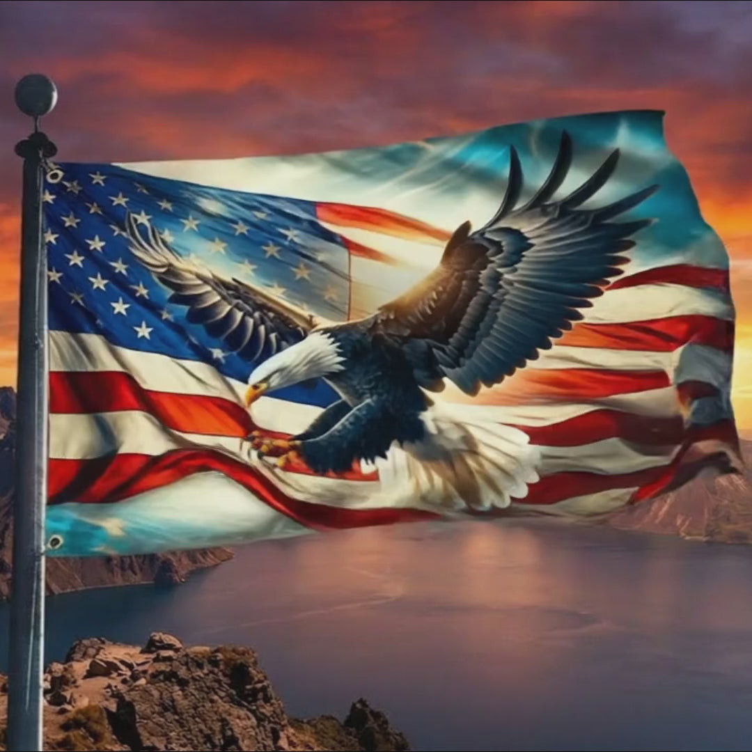 911 American Patriot Flag American Eagle Patriot Grommet Flag Gift For American Patriot