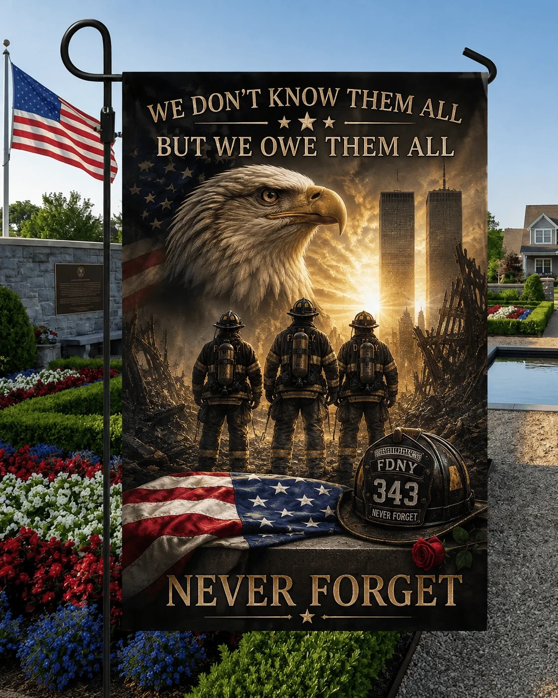 9.11 Never Forget September 11 American Patriotic Flag 911 Anniversary Merch Best Gift Ideas