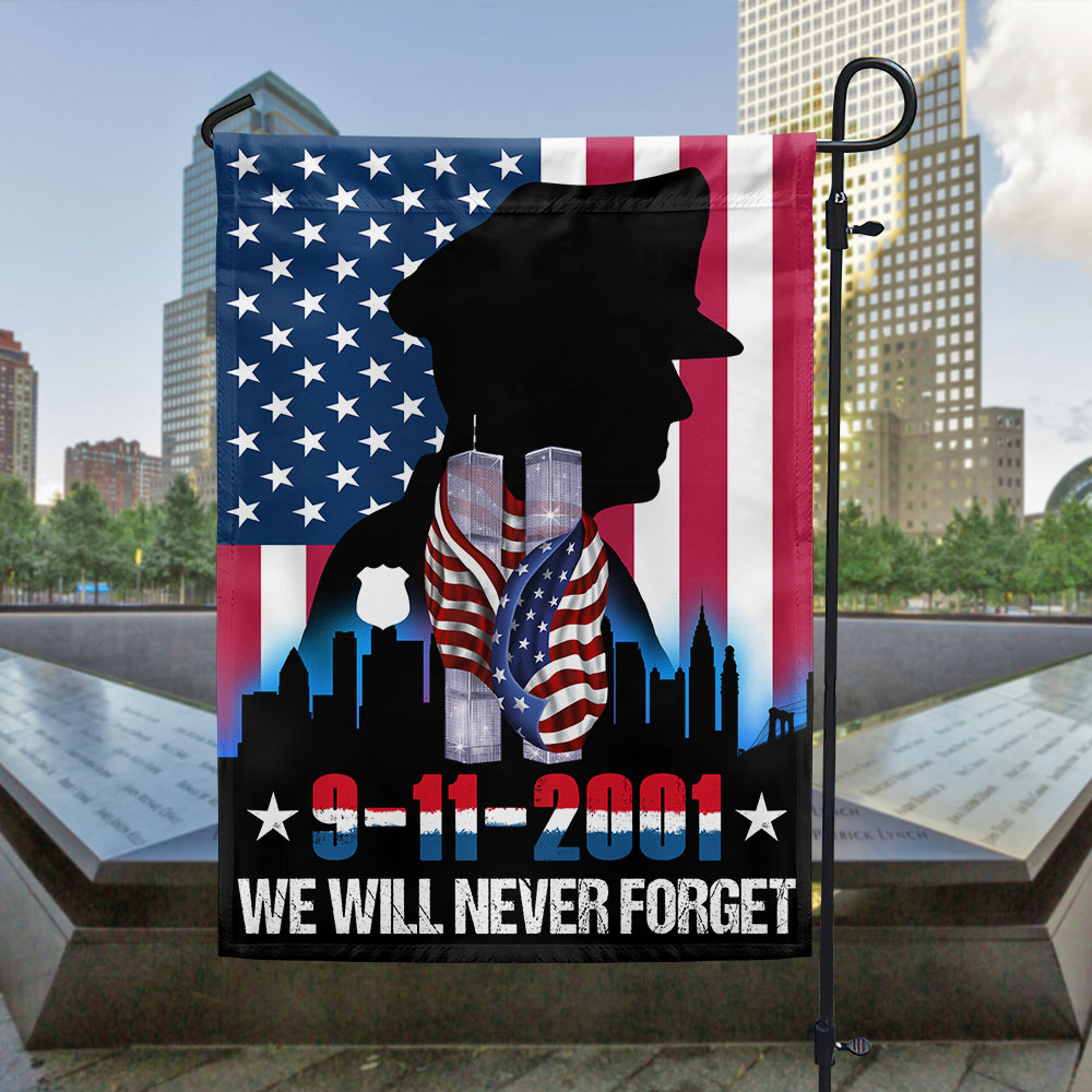 911 Patriot Day We Will Never Forget Flag September 11 Memorial Flag American Veteran Gift