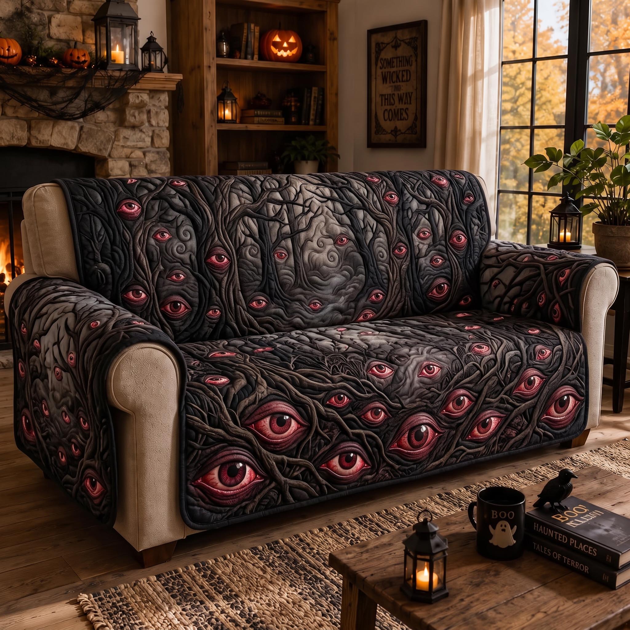 Dark Hollow Quilted Sofa Cover Dark Hollow Couch Cover Gift For Living Room