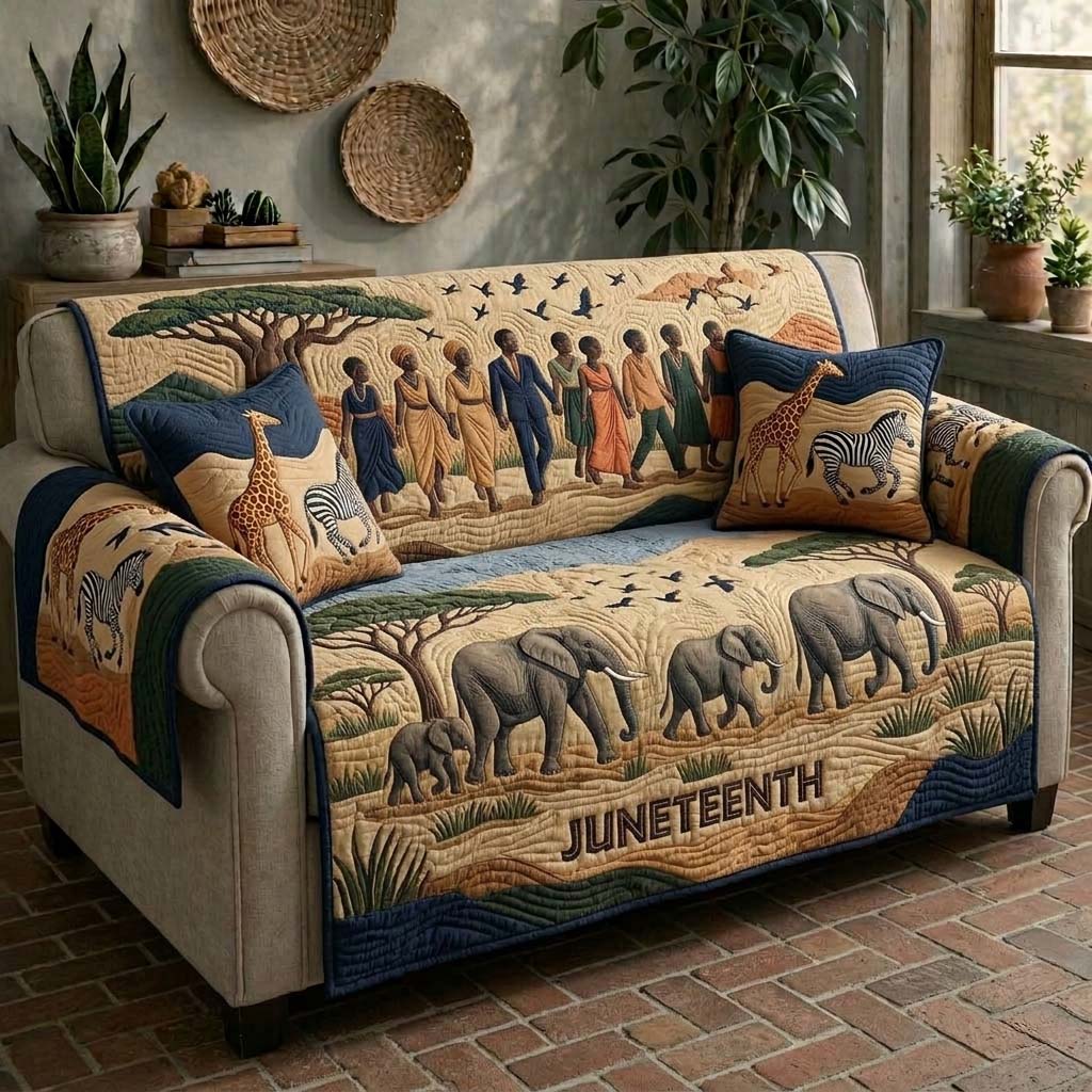 Family Unity Quilted Sofa Cover Cozy Family Couch Cover New Home Ideas