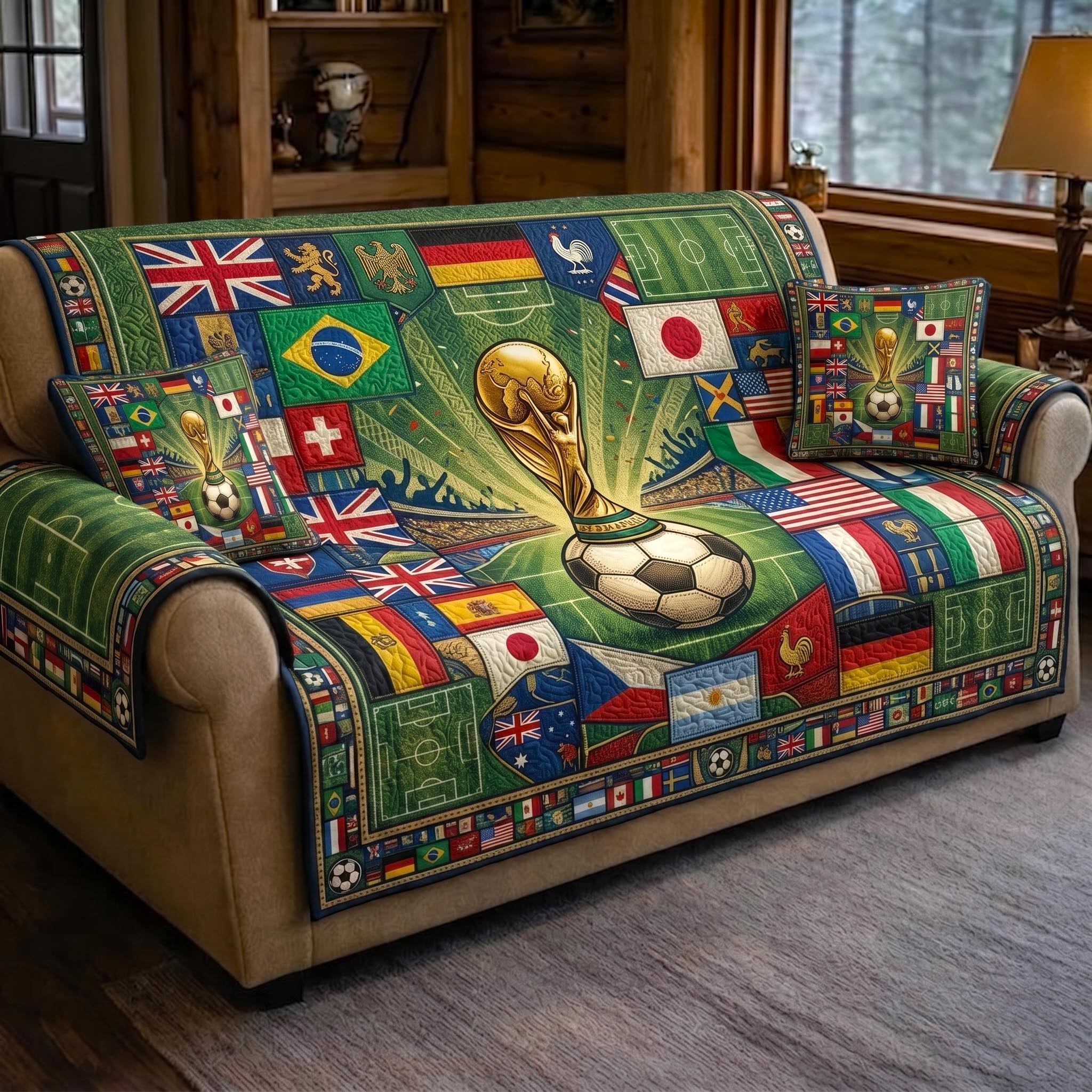 Fan Pride Quilted Sofa Cover Love Wins Couch Cover Gifts For Living Rooms