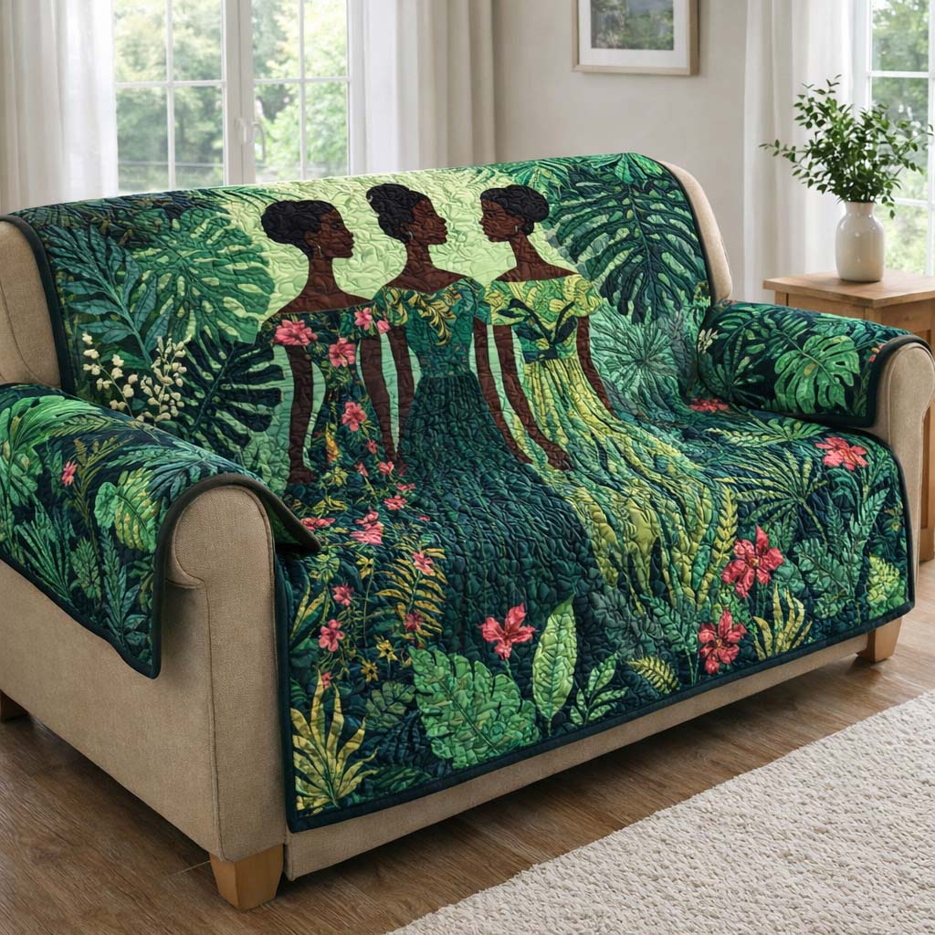 Golden Queens Quilted Sofa Cover Festive Golden Couch Cover Present For New Home