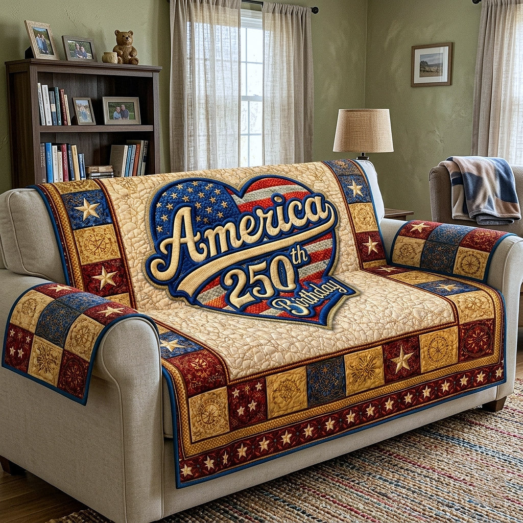 Liberty 250 Quilted Sofa Cover Spooky Liberty Couch Cover Cute Room Decor Gifts