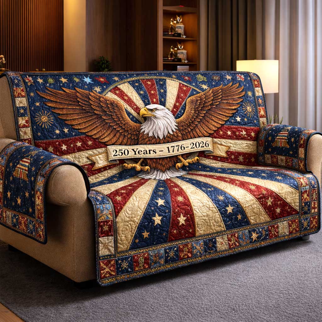 Liberty Colors Quilted Sofa Cover Timeless Liberty Couch Cover Gifts For Home Lovers