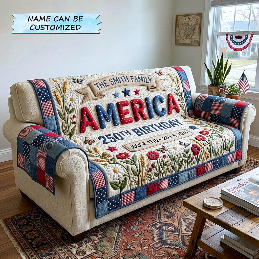 Liberty Legacy Quilted Sofa Cover Classic Liberty Couch Cover Gifts For Home Decor
