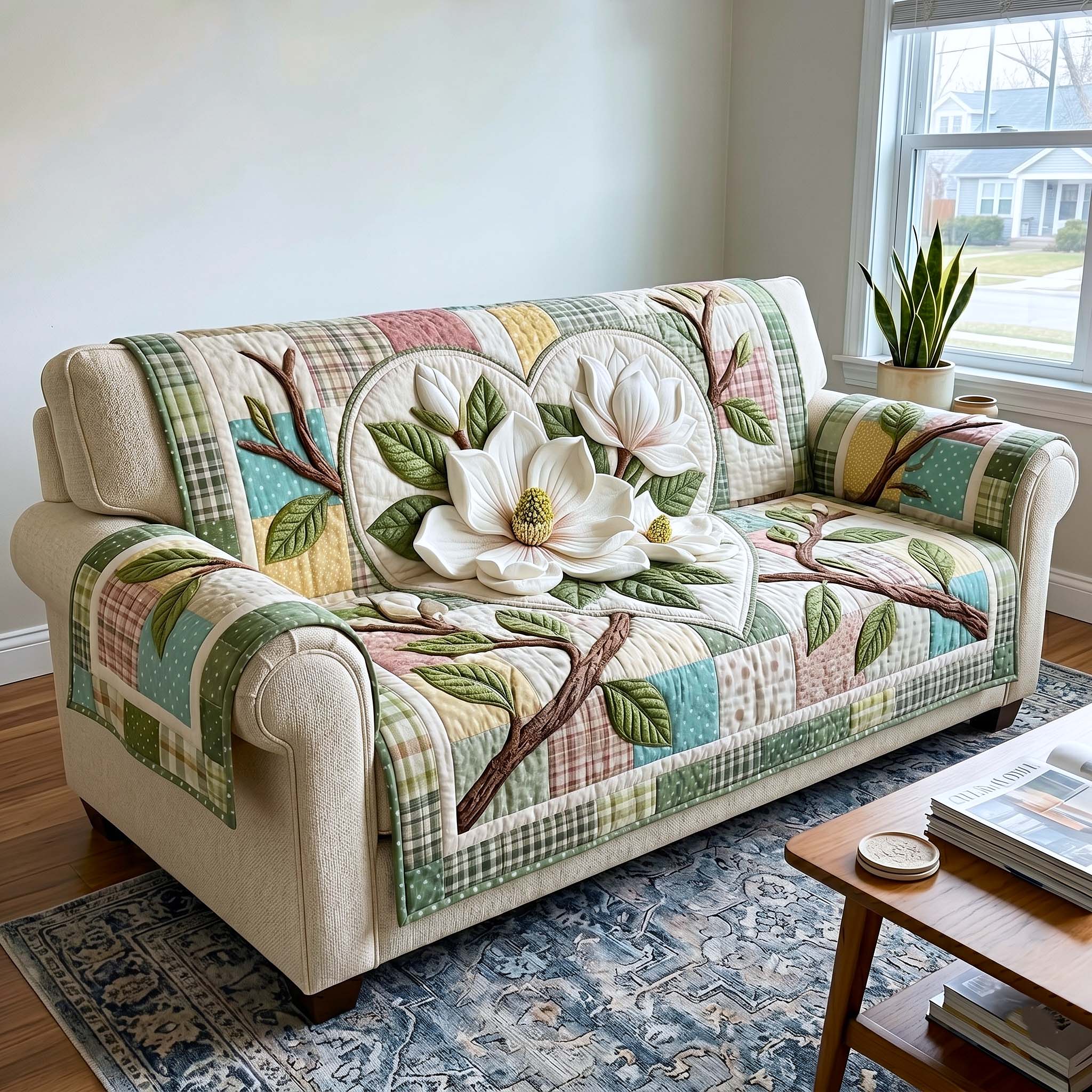 Magnolia Grace Quilted Sofa Cover Magnolia Grace Couch Cover New Home Ideas