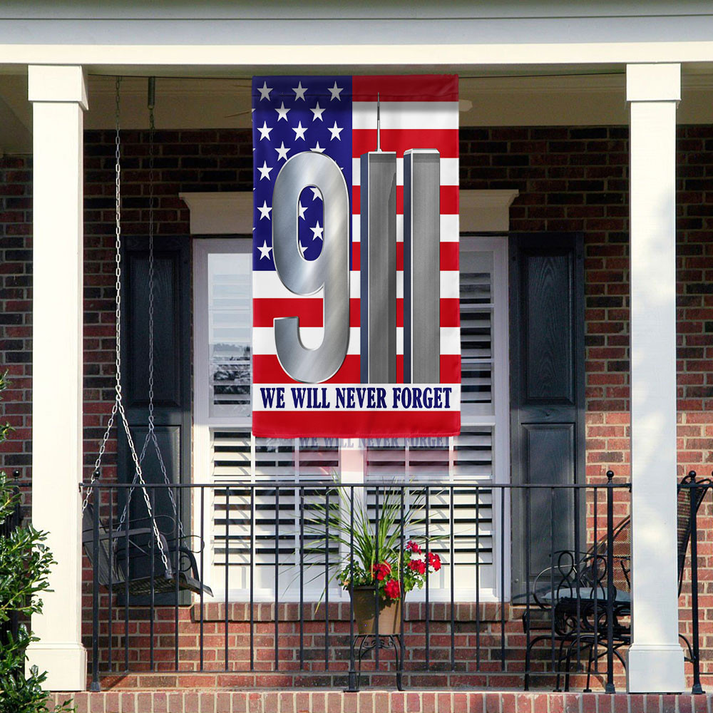 Memorial Day 911 Flag Never Forget September 11 American Patriotic Flag Memorial Gift For Dad