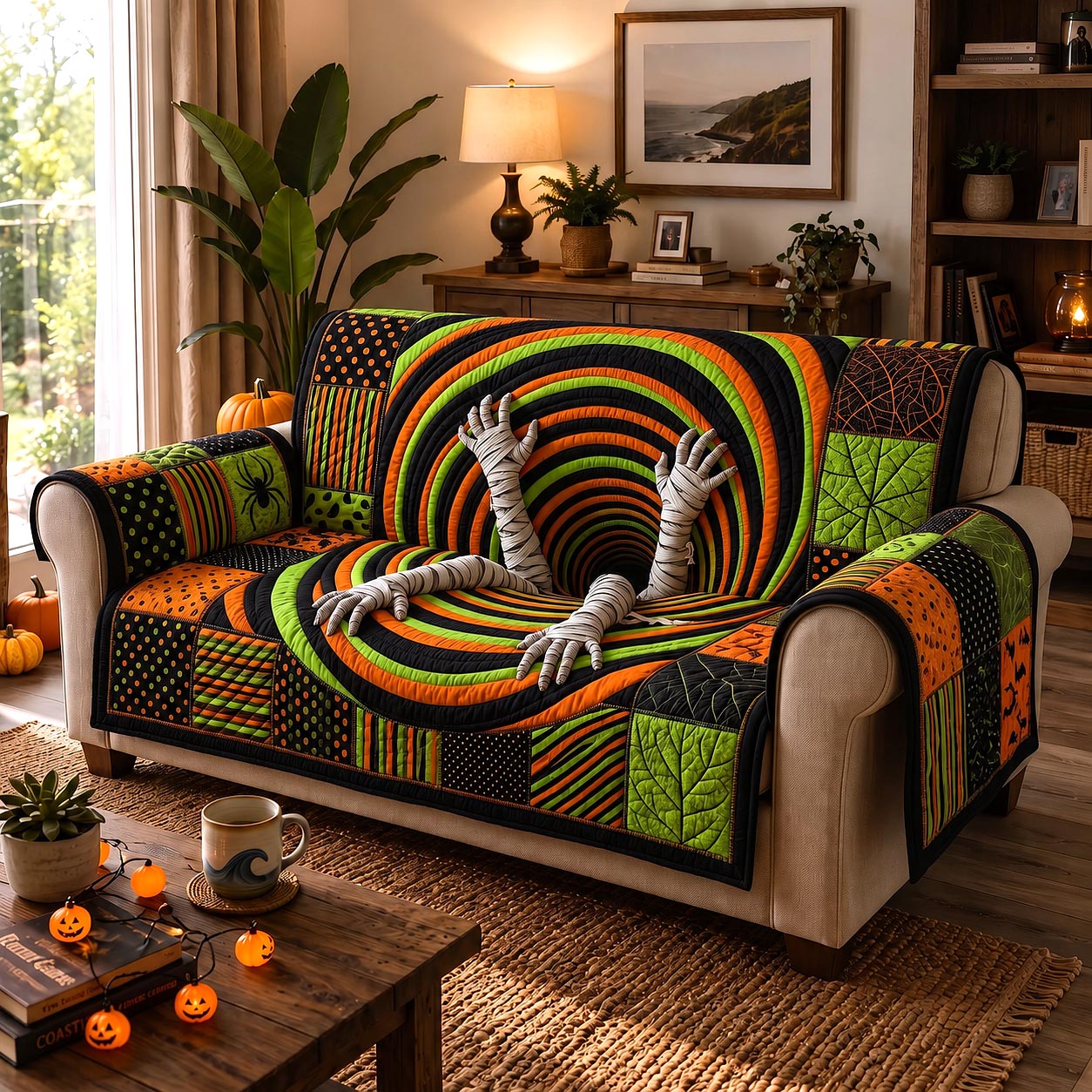 Midnight Mummy Quilted Sofa Cover Midnight Mummy Couch Cover Great Home Decor Finds