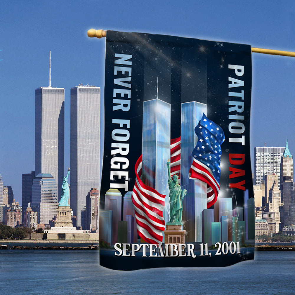 Never Forget 911 Patriot Day Flag September 11th 2001 American Flag 2001 Remembrance Gift