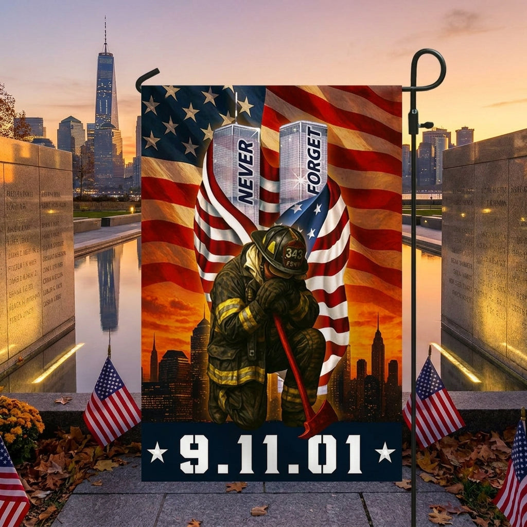 Never Forget September 11 Flag Patriot Day 911 Flag Memorial Gift For Dad