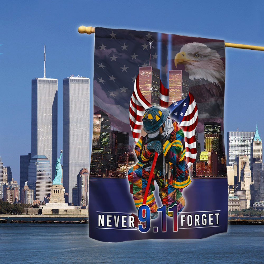 Never Forget September 11th American Flag 9th Of November Memorial Flag Gift