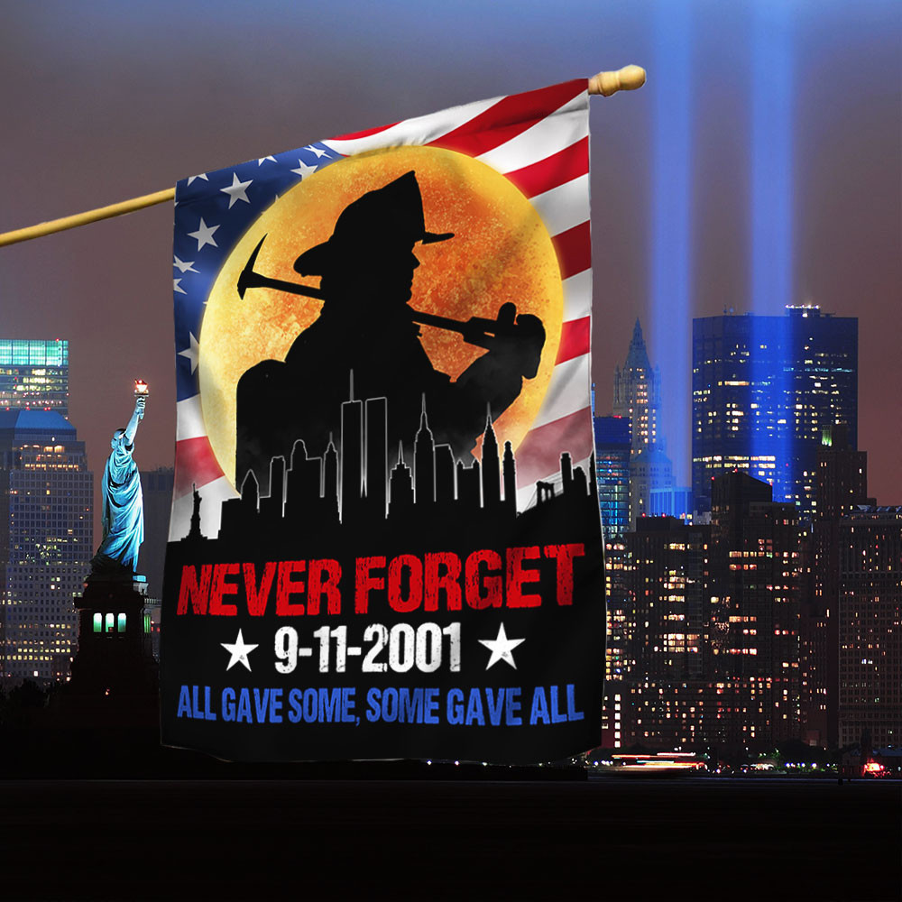 Patriot Day 911 Flag Never Forget September 11th Firefighters Flag Gift Ideas