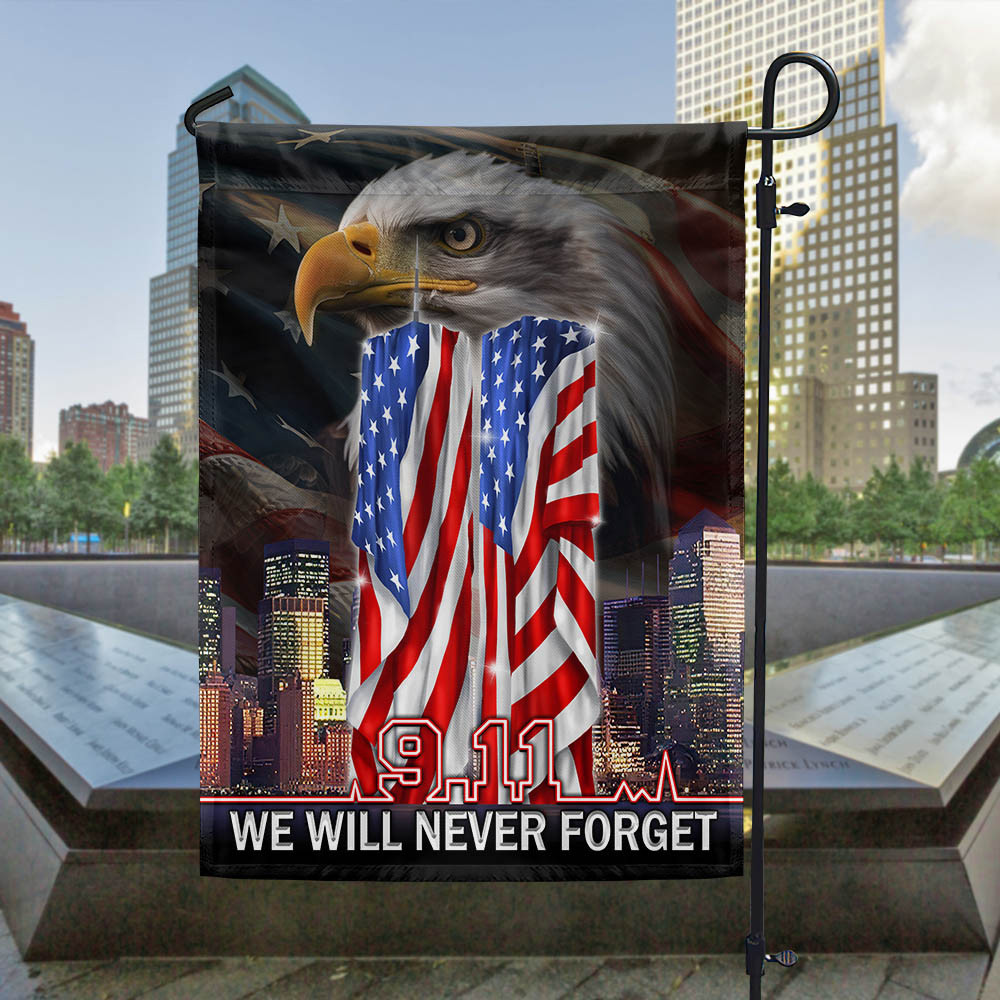 Patriot Day 911 Flag We Will Never Forget September 11th Memorial Flag Home Decor