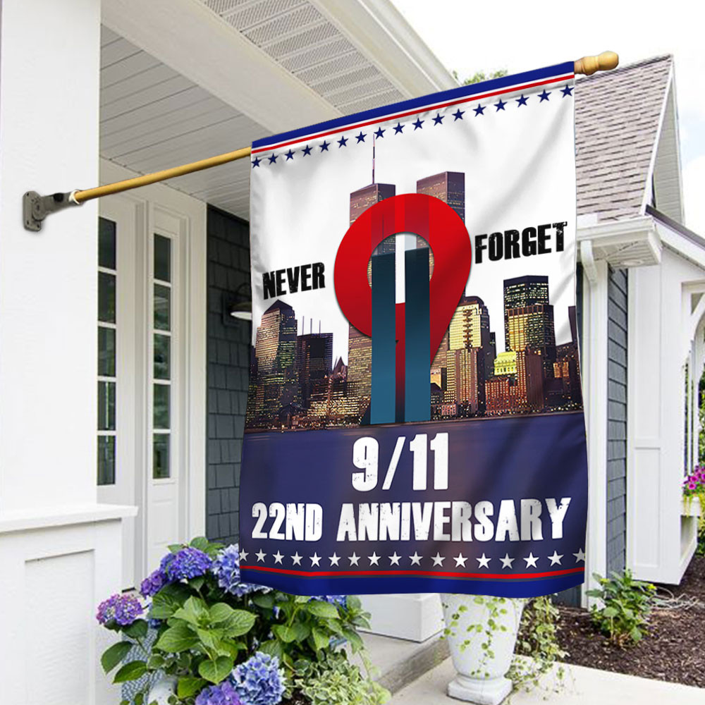 Patriot Day 911 Never Forget 22nd Anniversary Flag American Memorial Tribute Home Decor