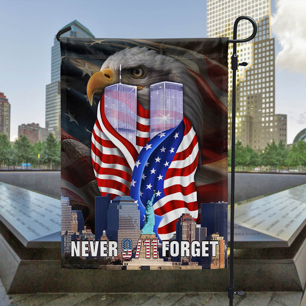 Patriot Day 911 Never Forget Eagle Flag 25 Years Later Memorial Flag September 11 Gift