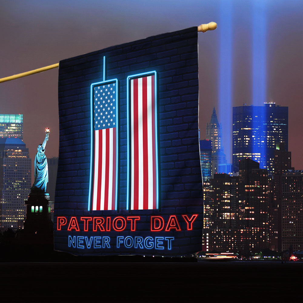 Patriot Day 911 Never Forget Flag 9 11 September 11 Memorial Flag Veteran Gift