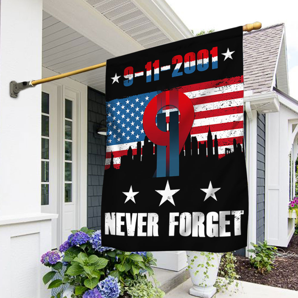 Patriot Day 911 Patriot Day Never Forget Flag September 11th Memorial Flag Twin Towers Tribute Gift