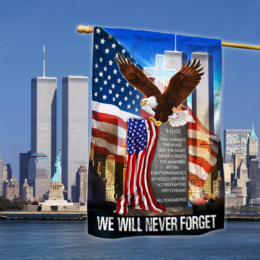 Patriot Day 911 We Will Never Forget Flag Memorial Eagle American Flag Patriot Day Gift