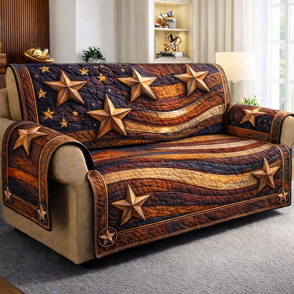 Patriot Palette Quilted Sofa Cover Spooky Patriot Couch Cover Cute Room Decor Finds