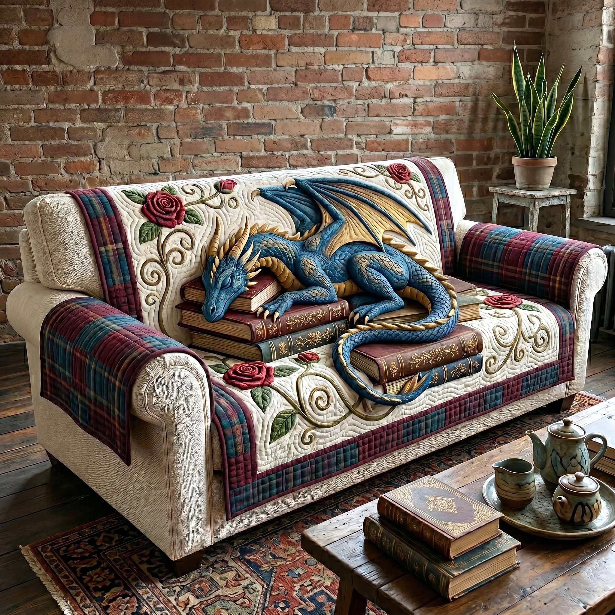 Reading Nook Quilted Sofa Cover Reading Nook Couch Cover Home Lover Gift Ideas
