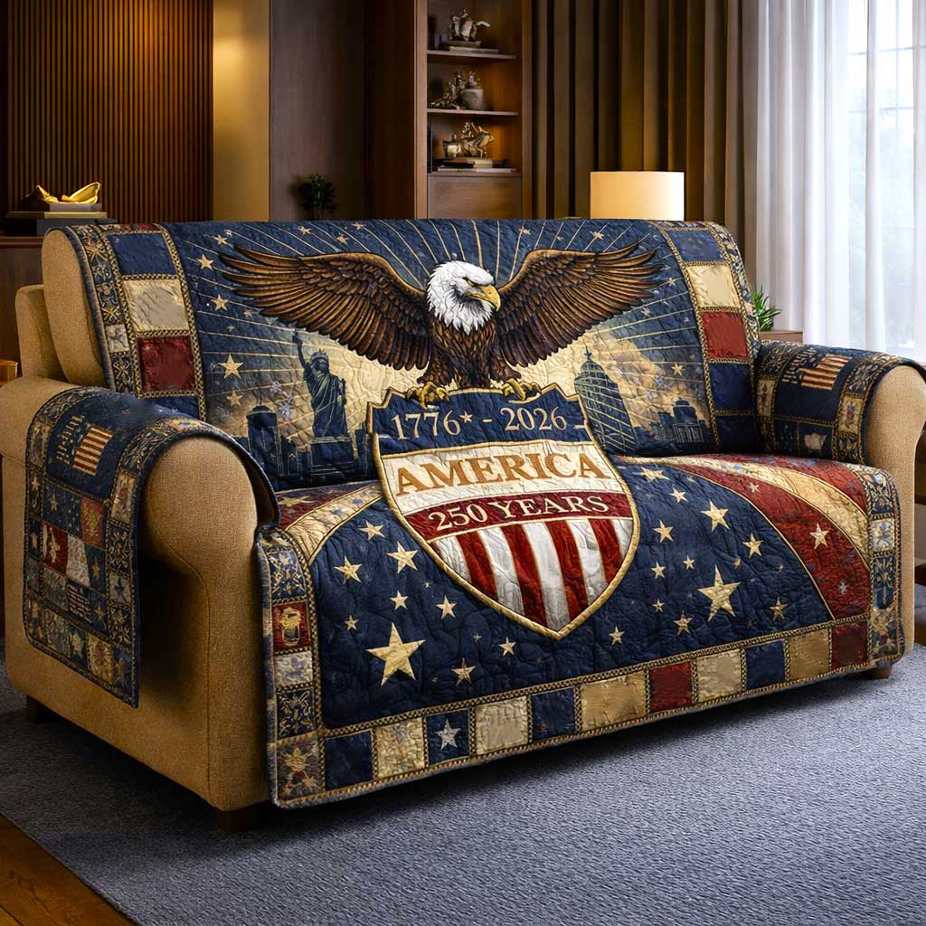 Star Palette Quilted Sofa Cover Cozy Star Couch Cover Present For Home Lovers