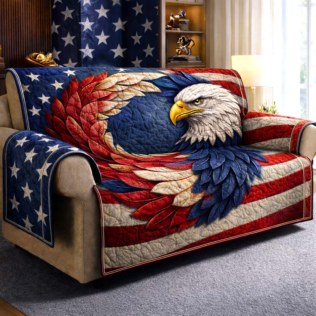 Star Palette Quilted Sofa Cover Rustic Star Couch Cover Unique Home Decor Finds