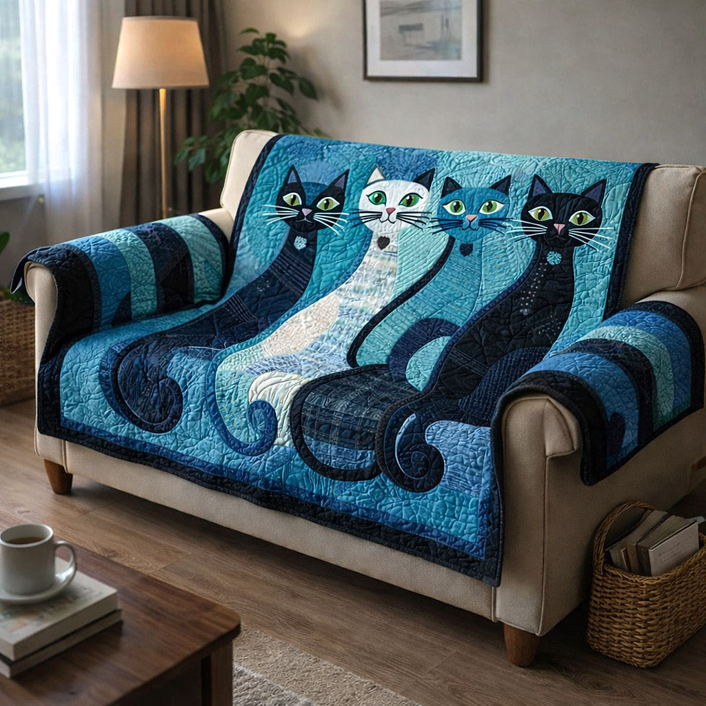 Whisker Charm Quilted Sofa Cover Rustic Whisker Couch Cover Home Decor Ideas