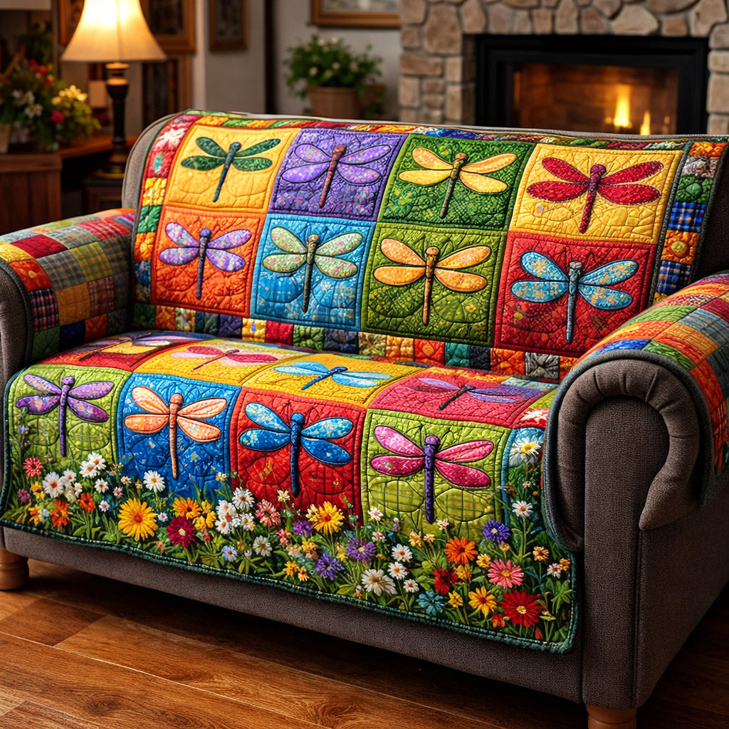 Whisper Wings Quilted Sofa Cover Garden Wings Couch Cover Home Gift