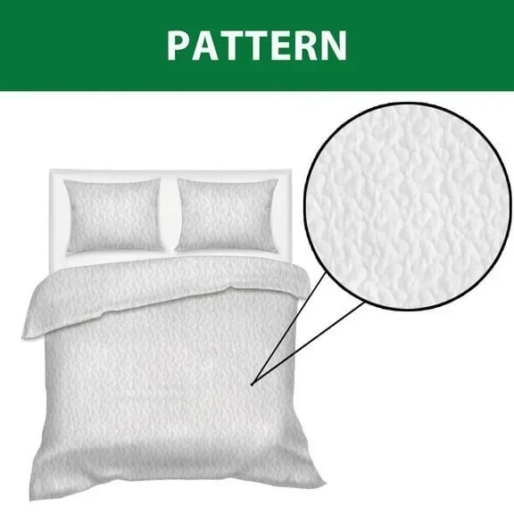 White Fox Winter Christmas Quilted Bedding Set Duvet Cover Xmas Holiday Fox Themed Gifts - Image 4