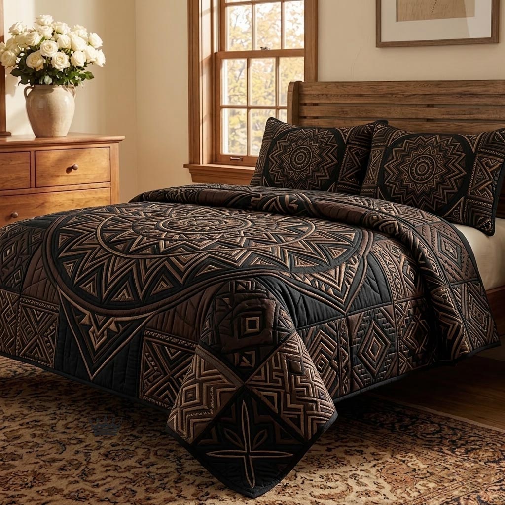 African Heritage Quilted Bedding Set African Heritage Coverlet Set Cute Gift
