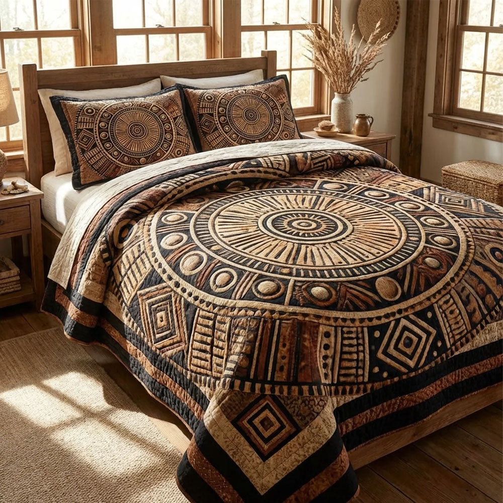 African Heritage Quilted Bedding Set African Heritage Coverlet Set Gift For New Home