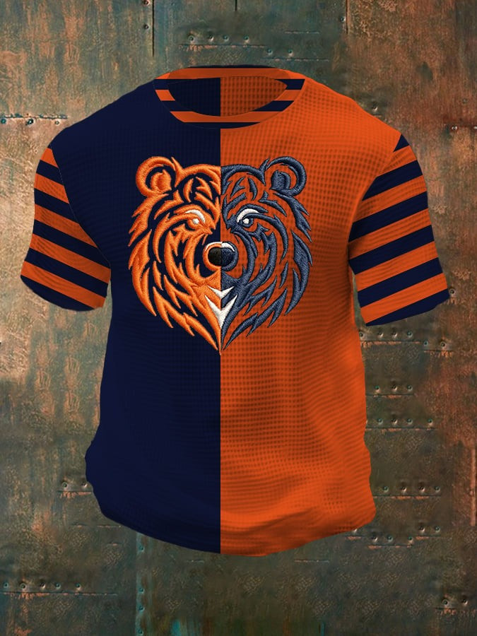 Chicago Bears Football V-Neck Long Sleeve Shirt Chicago Bears Fan Shirt Football Lovers Gift - Image 4