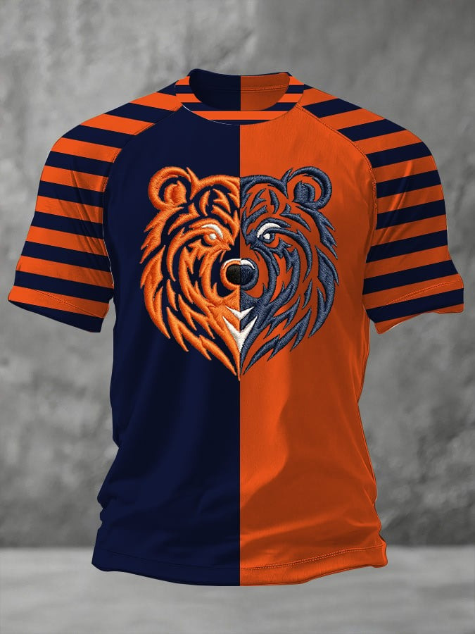 Chicago Bears Football V-Neck Long Sleeve Shirt Chicago Bears Fan Shirt Football Lovers Gift - Image 5