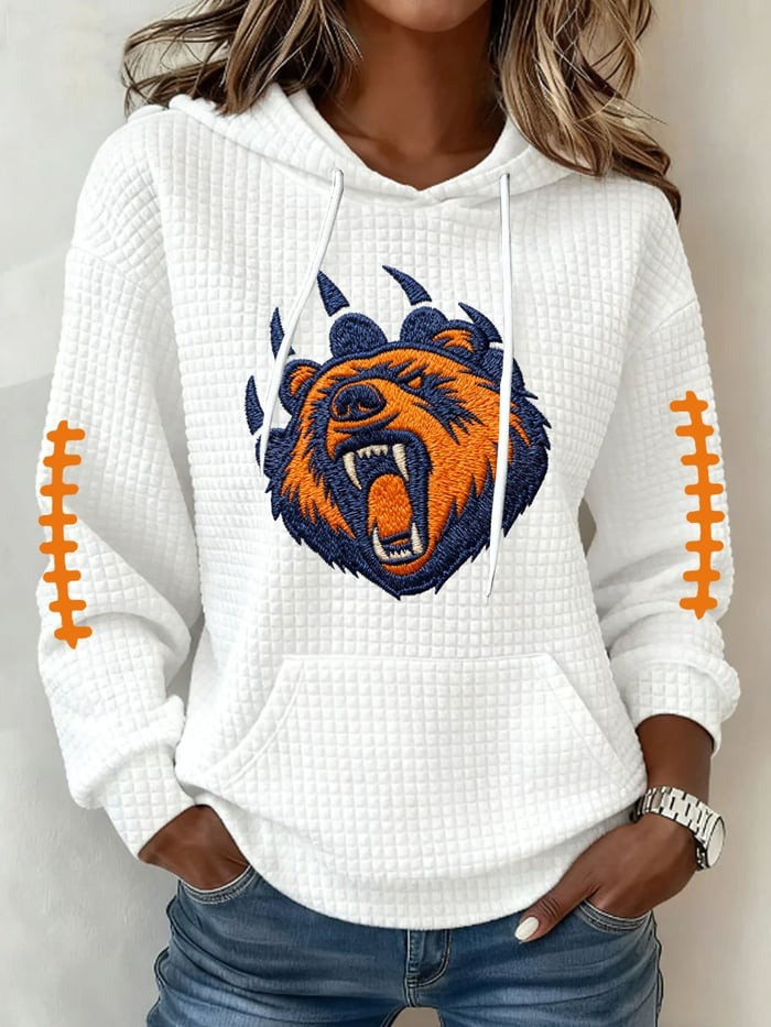 Chicago Bears Hoodie Women's Gameday Clothes Bears Football Merch Christmas Gifts For Fans - Image 3