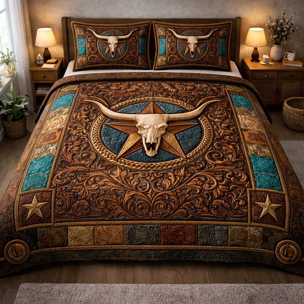Heritage Patch Quilted Bedding Set Cultural Heritage Coverlet Set Cool Gifts