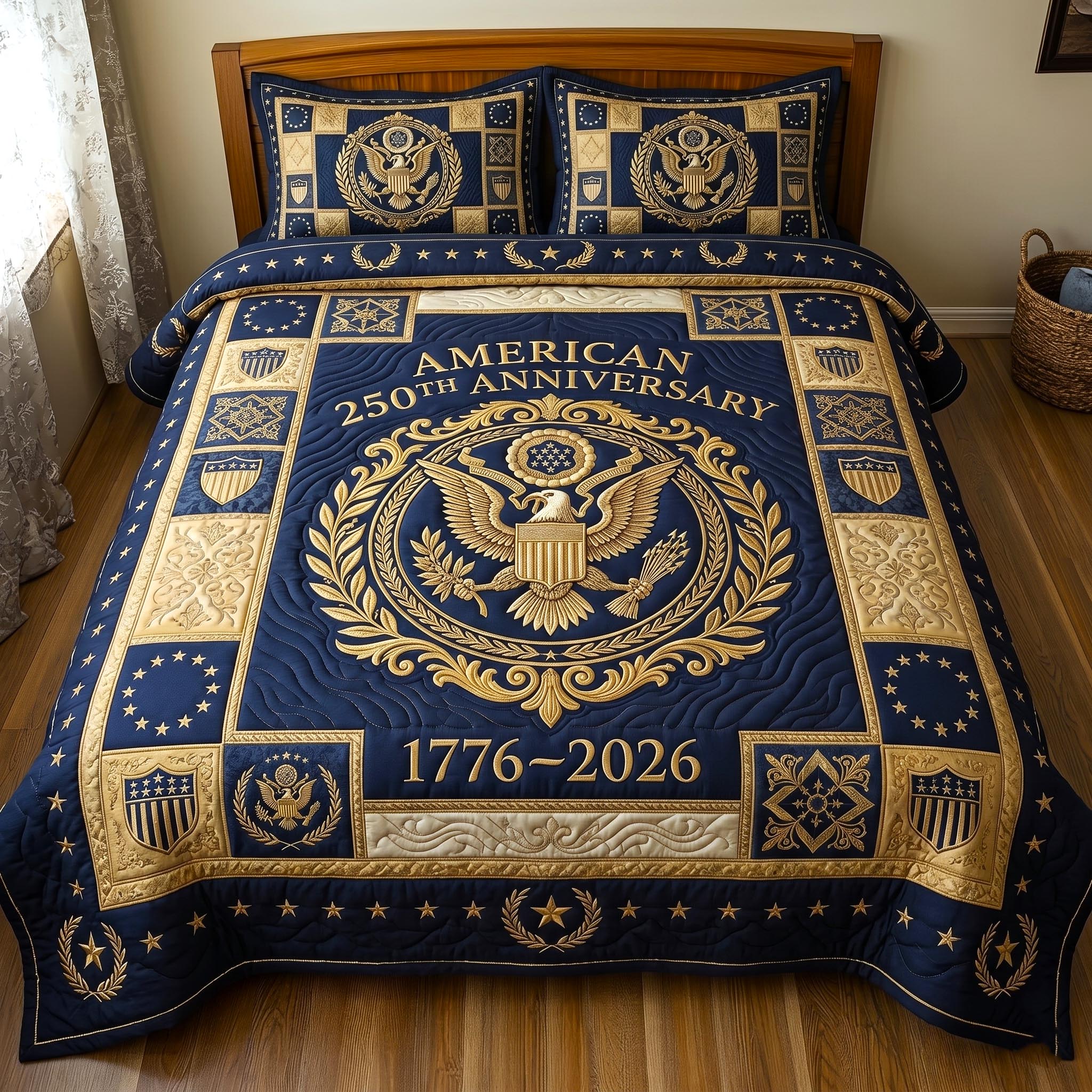 Heritage Patch Quilted Bedding Set Cultural Heritage Coverlet Set Unique Ideas