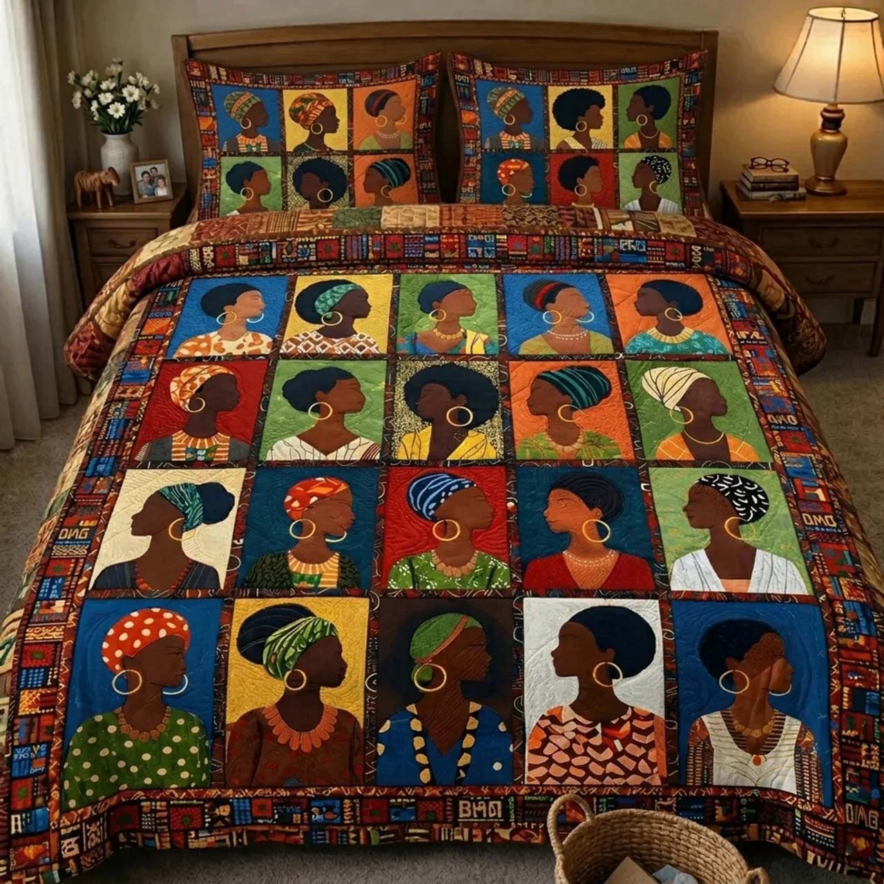 Heritage Soul Quilted Bedding Set Cultural Heritage Coverlet Set Gift For New Home