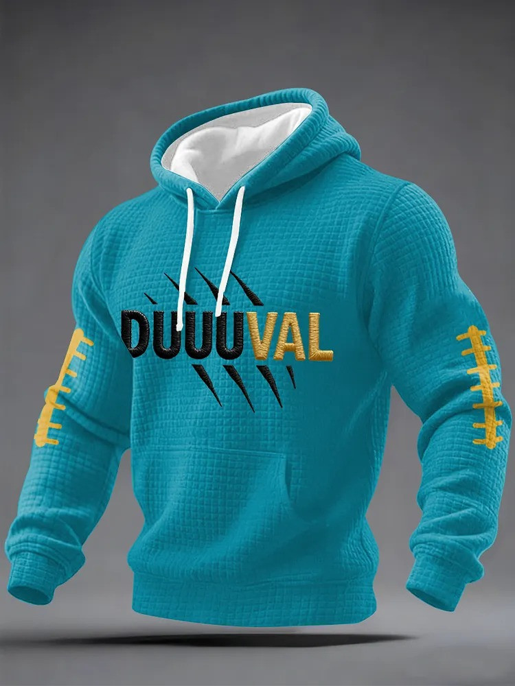 Jacksonville Football Merch DUUUVAL Game Day Hoodie Gift For Boyfriend - Image 2