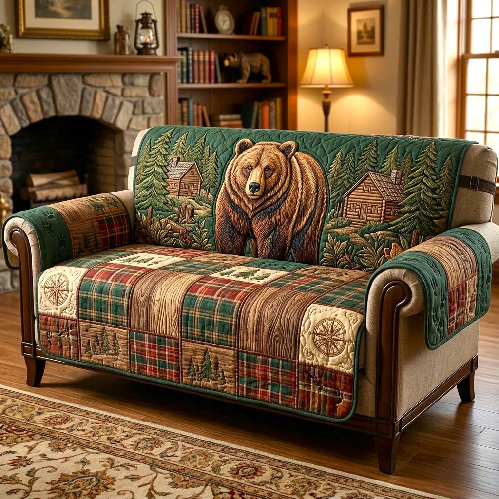 Rustic Guardian Quilted Sofa Cover Rustic Guardian Quilted Couch Cover New Gift